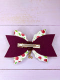 Cherry hair bow