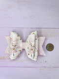 Moon and stars hair bow