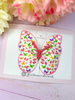 Rainbow butterfly clip