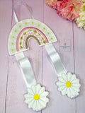 Rainbow flowers bow holder