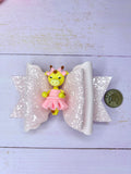 Ballet giraffe hair bow
