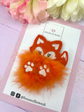 Fox fluffy clip