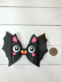 Halloween bat hair bow