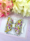 Floral hair bow