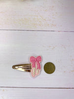 Ballet shoes snap clip