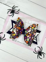 Halloween ghost hair bow