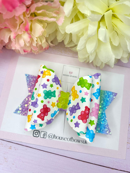 Gummy bear hair bow