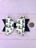 Panda hair bow