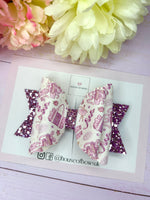 Ballet shoes hair bow