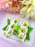 Avocado hair bow