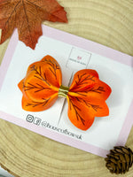 Autumn leaf hair clip