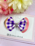School gingham pencil clip