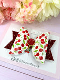 Cherry hair bow