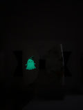 Glow in the dark ghost hair bow