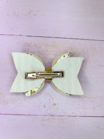 Garden bee hair bow