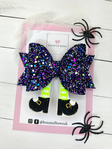 Witch legs hair bow