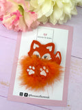 Fox fluffy clip