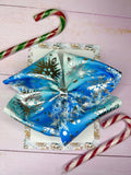 Large snowflake hair bow