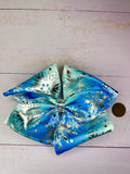 Large snowflake hair bow