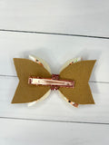 Autumn deer hair bow