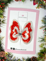 Christmas butterfly clip