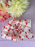 Large Flamingo hair bow