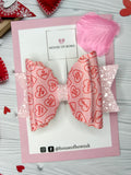 Valentine love heart bow