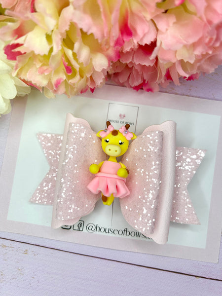Ballet giraffe hair bow