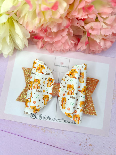 Tiger hair bow