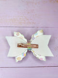 Easter egg clay hair bow