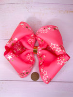 Stars large hair bow