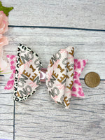 Wild one hair bow