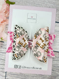 Wild one hair bow