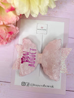 Bow addict hair bow