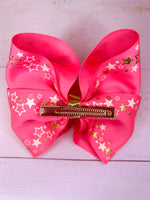 Stars large hair bow