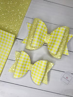 Gingham school bows