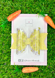 Easter chick hair bow