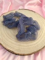 Gingham scrunchies