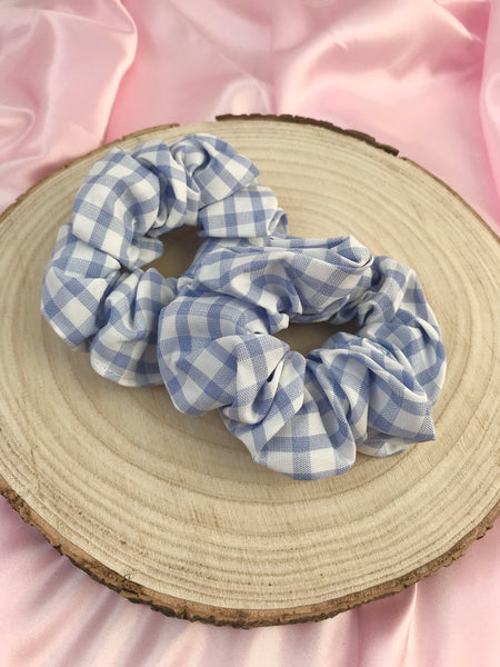 Gingham scrunchies