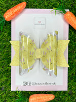 Easter chick hair bow