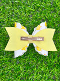 Easter chick hair bow