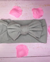 Ribbed bow headbands