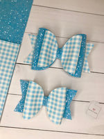 Gingham school bows