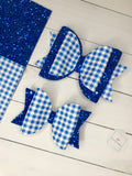 Gingham school bows